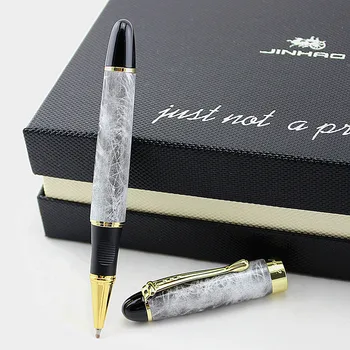 

JINHAO X450 GREY MARBLE AND GOLDEN ROLLER BALL PEN PURPLE BLUE PINK RED CORAL WHITE GREEN BLACK 21 COLORS FOR CHOOSE JINHAO 450