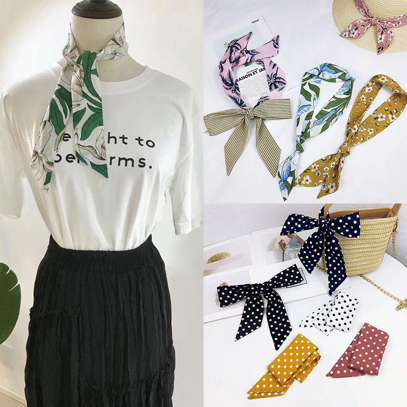 

Plant Cute Family Headdress Hair Band Print Soft Flower Dot 52 Colors 1PC Animal Cartoon Small Scarves Comfortable