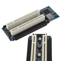 pci express riser PCI-E Express X1 כדי Dual PCI Riser הרחב כרטיס מתאם עם כבל עבור WIN2000 / XP (4)
