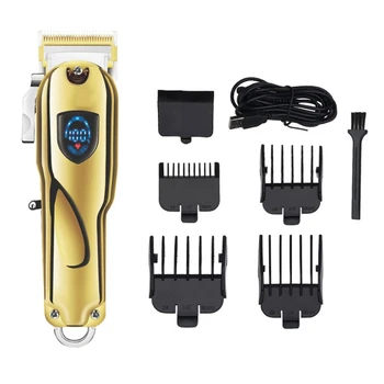 

Professional Hair Clippers Men Trimmer Adjustable Blade Barber Grooming Kit Electric Haircut Machine