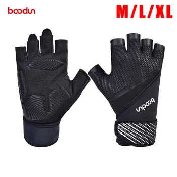 

BOODUN Gym Gloves Wrist Wrap Workout Climbing Weight Lifting Fitness Exercise Quick Take Off Designed