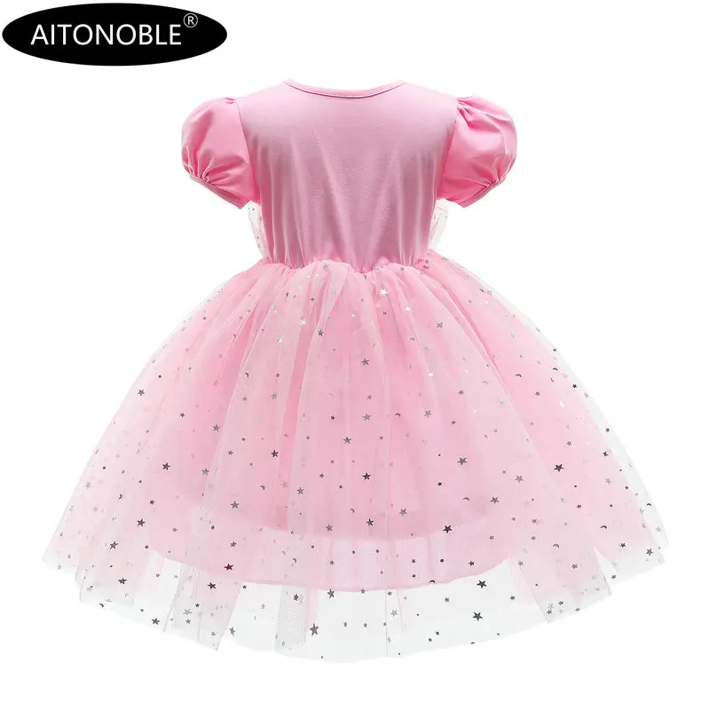 Aitonoble Summer New Costume Gilrs Dress Girl's Dress Princess KidsSkirt Cosplay For Girls With a Gift Bag