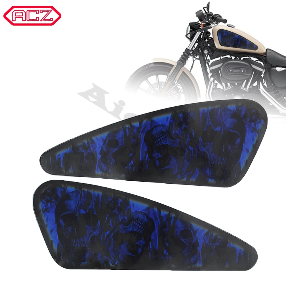Аксессуары для мотоциклов наклейка топливного бака 3D наклейка для Harley Sportster XL 883 1200 48 72 Кафе Racer Street Tracker Bobber Scramb