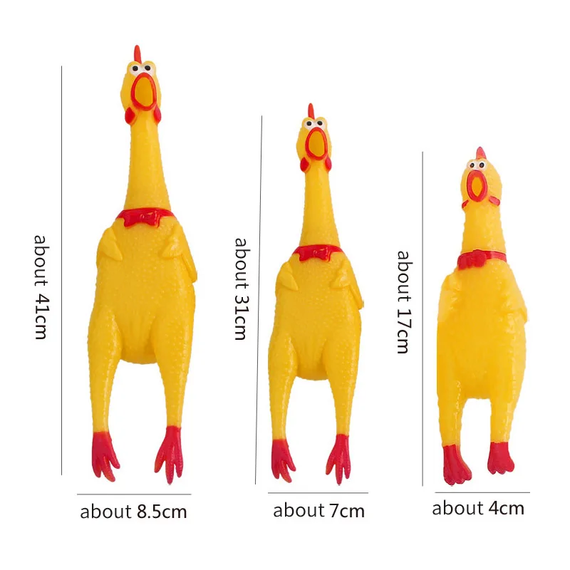 YVYOO,, кричащие курицы, питомцы игрушечные собаки, сжимают пищащий звук, забавная игрушка, безопасная резиновая игрушка для собак, молярные жевательные игрушки