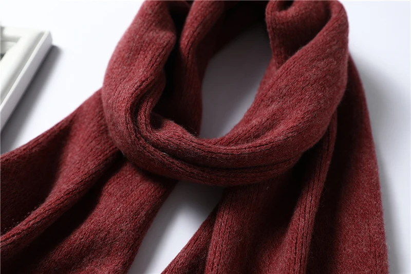 Winter Scarf for Women Fashion Solid Cashmere Scarves Neck Warm Soft Long Size knitted Men's Scarfs Female Foulard Shawls