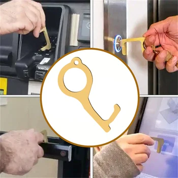 

No Touch Open Door Assistant Portable Anti-Contact Elevator Button Drawer Door Handle Assistant Safety Contactless Tool Protect