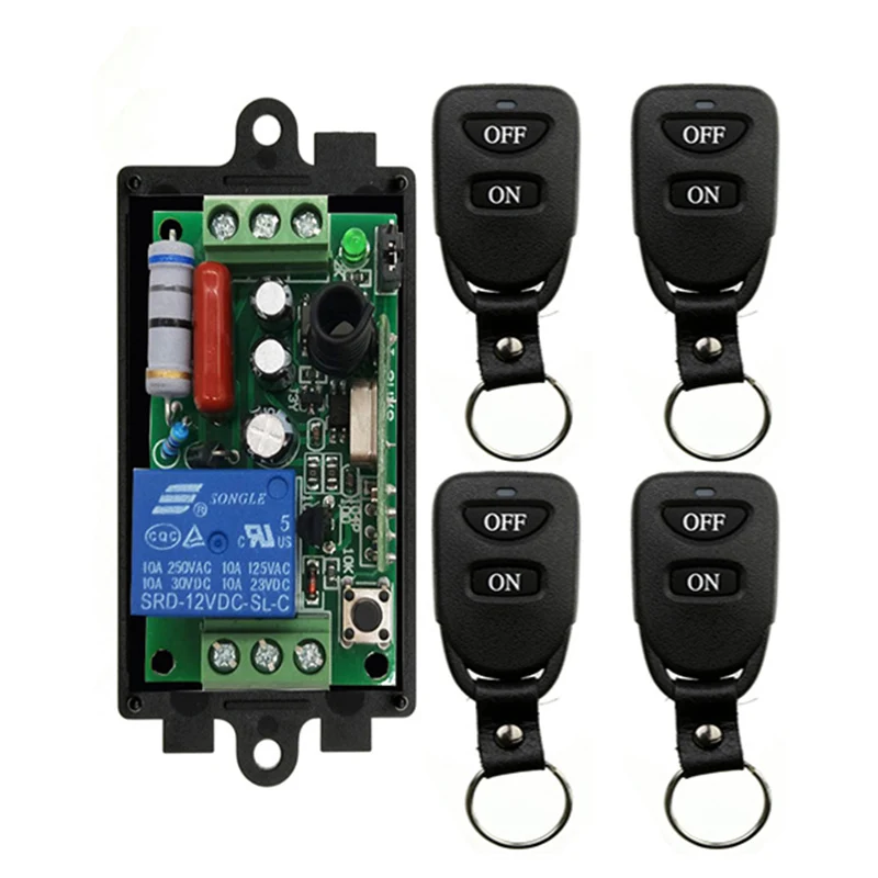 WirelessRemoteControlLightSwitch10ARelayOutputRadioAC220V