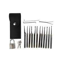 Профессиональная практика слесаря навесной замок инструменты прозрачный дисковый запорный замок разрезной внутренний вид навесной замок слесарный Тренировочный Набор инструментов