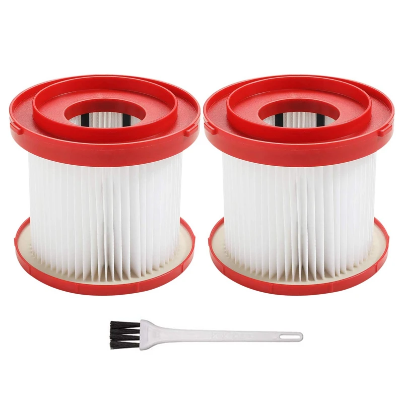 

49-90-1900 Wet/Dry Filter Kit Replacement Compatible with Milwaukee Cordless Vacuum (Pack of 2)