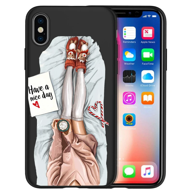 01 Модный чехол для телефона для девочек iPhone 11 11 Pro Max 5 5S 6 6S 7 8 Plus X XS Max XR для Capa iPhone 8 Case Etui - Цвет: 01