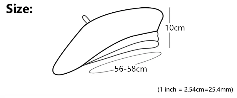Однотонные шерстяные береты, женские шапки во французском стиле, женские регулируемые береты, женская шапка, теплая шапка для художника, подарок для девочки