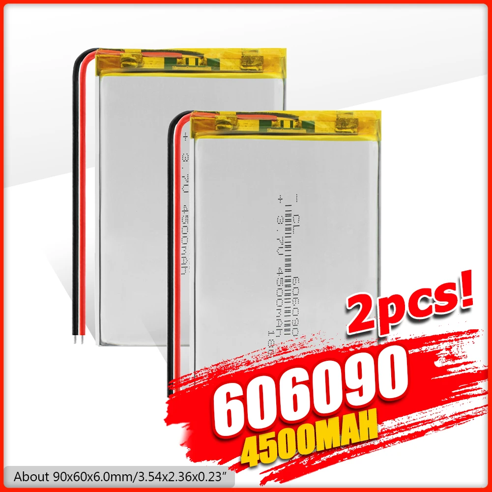 1/2/4 шт. литий-полимерная аккумуляторная батарея 3 7 в 4500 мАч для GPS PSP DVD PAD E-Book tablet pc