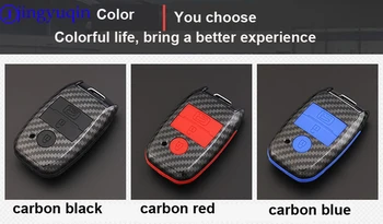 

jingyuqin 3B Carbon Fiber Key Case Cover For Kia Ceed K3 K4 K5 Sportage R QL KX5 Sorento KX3 KS3 RIO Cerato optima Frote soul