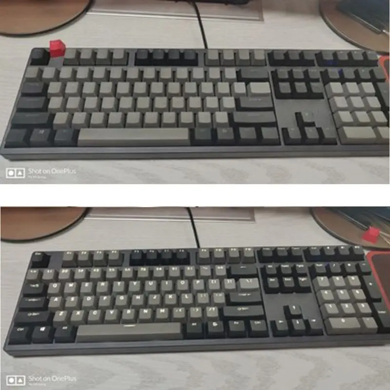 Черный серый смешанный Dolch толстый PBT RGB Shot с подсветкой 108 Keycap OEM профиль для Cherry MX переключатели клавиатуры Keycap