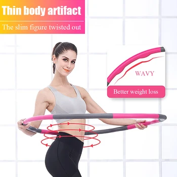 

Magnet Massage Hoops Exercise Fitness Removable Sport Hoop Children'S Circle Plastic Massage Deconstructable Gymnastics Hoop