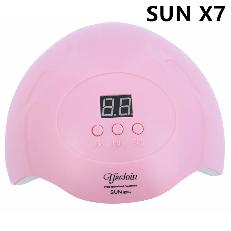 SUN X7 PINK SUN X Plus 120 Вт Светодиодная УФ-лампа для ногтей с 36 шт. светодиодный s для маникюра гель Сушилка для ногтей сушильная лампа для полировки ногтей автоматический датчик маникюрные инструменты - Цвет: SUN X7 PINK