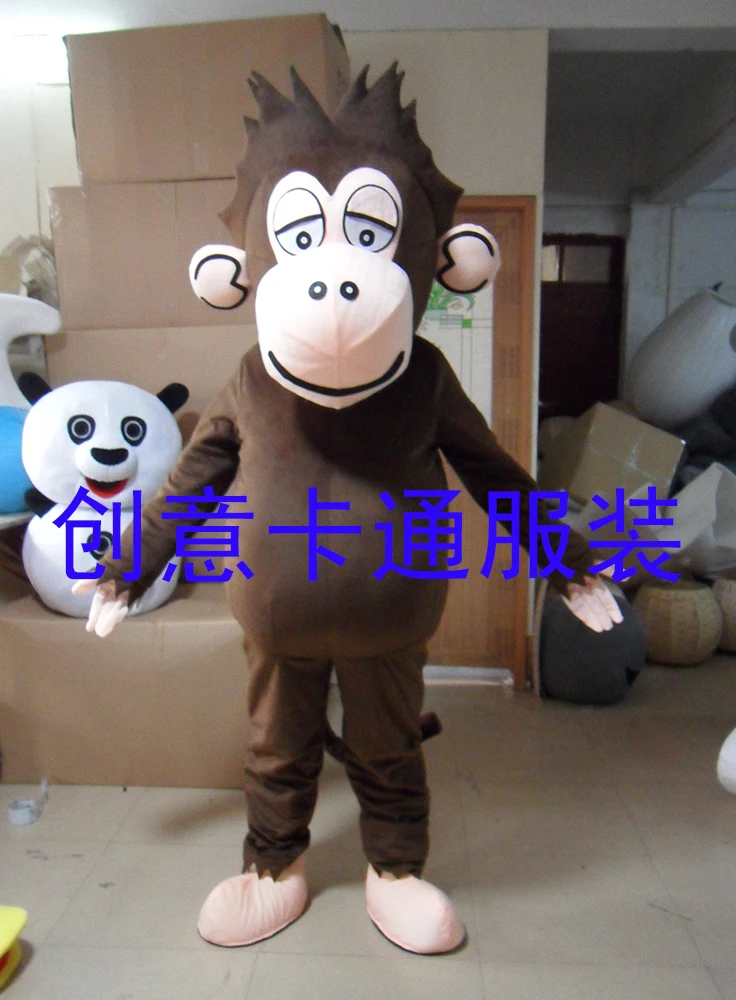

Monkey Mascot Costumes Cartoon Fancy Dress for Adult Animal Large Orangutan Apparel Halloween Party Outfit
