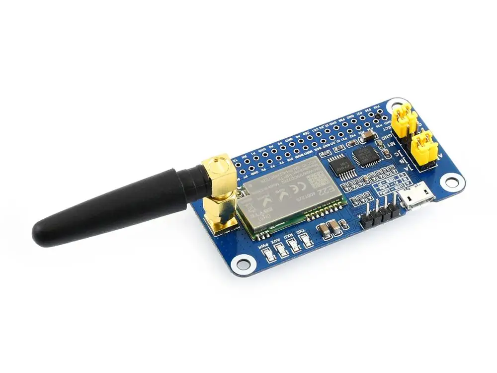 Waveshare SX1268 LoRa HAT для Raspberry Pi, расширенный спектр модуляции, частотный диапазон 433 МГц