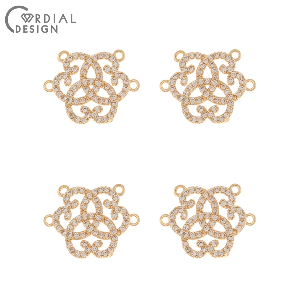 Cordial Design 30Pcs 15*20MM Earrings Pendant/Flower Shape/DIY Making/Jewelry Accessories/Hand Made/Jewelry Findings Components - cordial