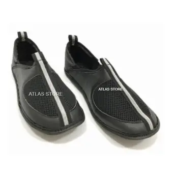 

Isra Black Leather Tawaf Shoes