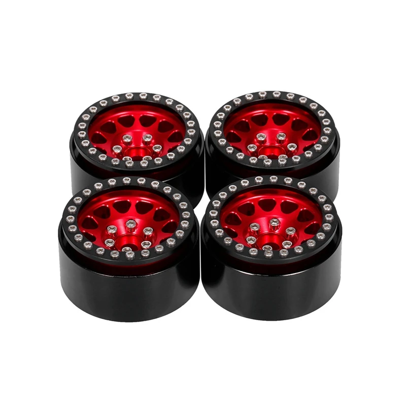 4 шт. Металл 1 9 Beadlock ступица обода колеса для 1/10 Traxxas Hsp Redcat Rc4Wd Tamiya Axial SCX10 D90 HPI RC