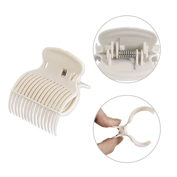 

12pcs Hair Rollers Clip Hot Roller Clips Hair Curler Claw Clips Hair Perm Insulation Clip Random Color