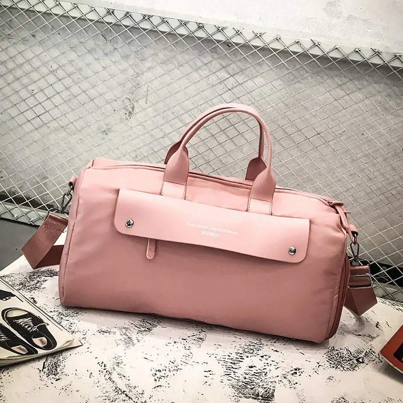 pink Красная Спортивная сумка для фитнеса, Женская дорожная сумка через плечо с мокром карманом, независимая сумка для обуви, сумка для багажа, спортивная сумка Gymtas XA257D - Цвет: pink