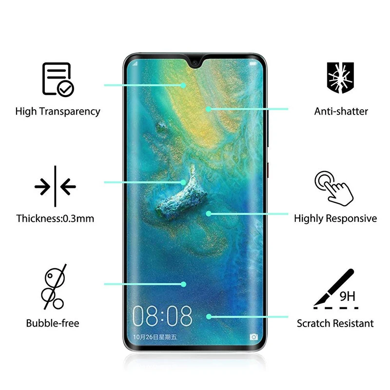 Mate20 Защитное стекло для huawei Matte 20 Pro Light Lite Защитная пленка для экрана 3D изогнутая на Huawie коврик 20 Лист Закаленное стекло пленка