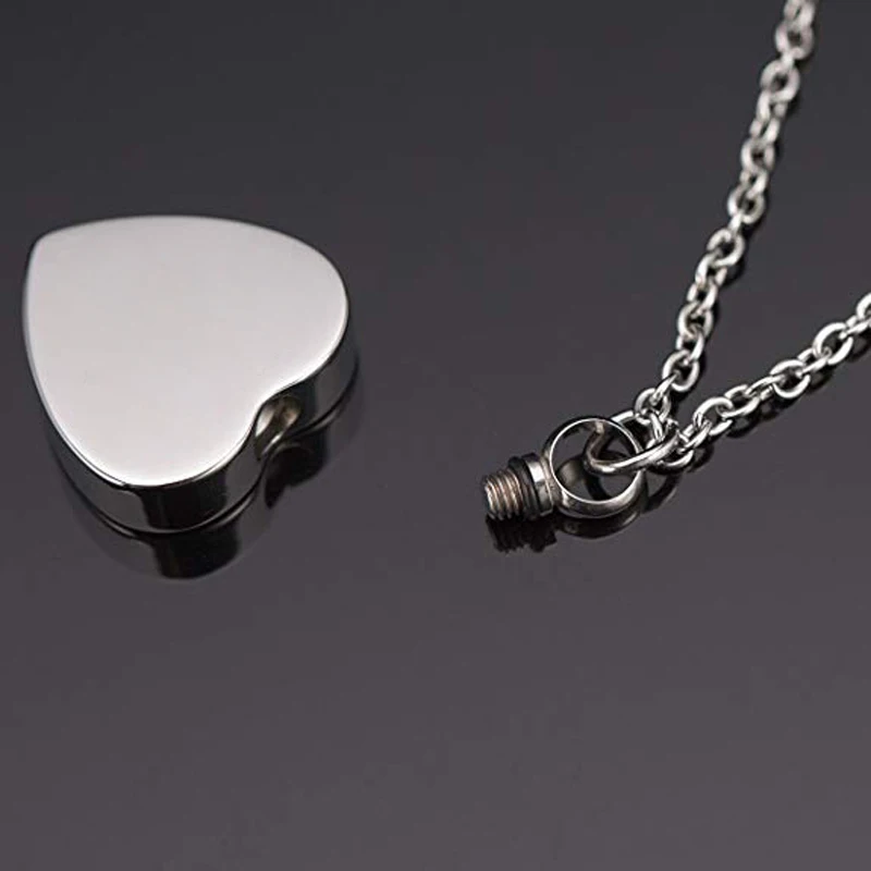 Cremation Necklace for Pet Cat Dog Angel Wing Urn Necklace Paw Print Memorial Ashes Funeral Urn Jewelry with Filling Kits