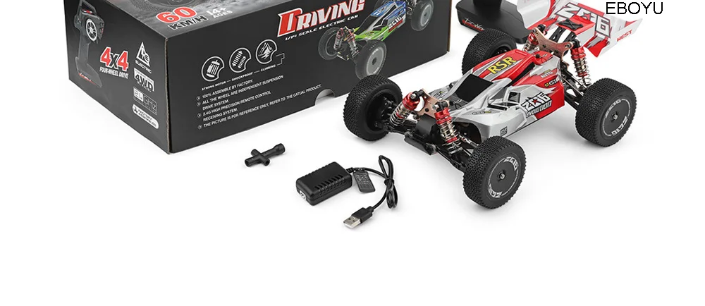 Wltoys XK 144001 RC автомобиль 2,4 ГГц 1:14 4WD 60 км/ч высокоскоростное радиоуправляемое багги гоночный внедорожный Дрифт автомобиль RTR