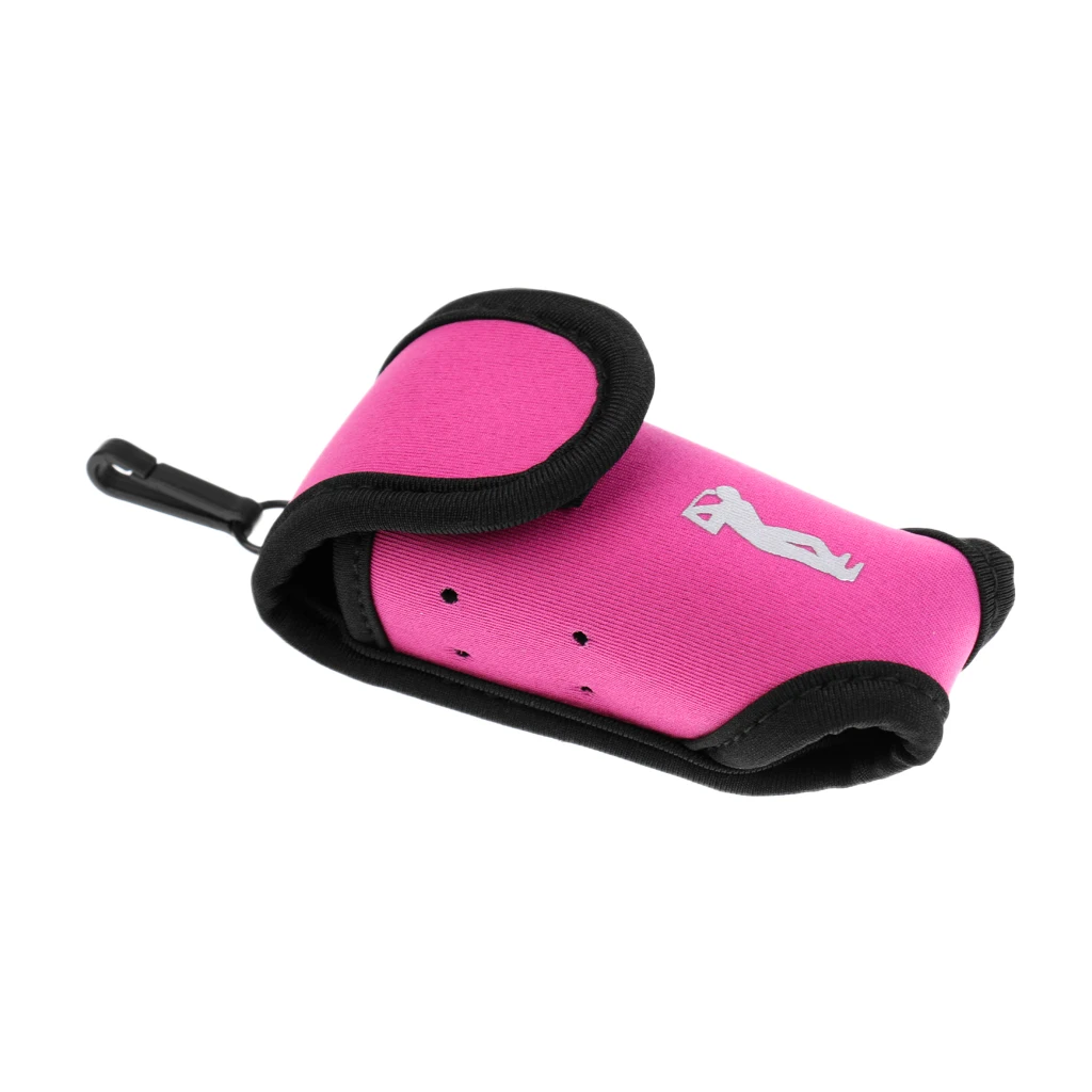 Hot Pink Мини неопреновая сумка для мячей для гольфа держатель Гольф Тройник подсумок Тактический небольшая сумка на пояс сумка для хранения гольфа Аксессуары для гольфа - Цвет: Hot Pink
