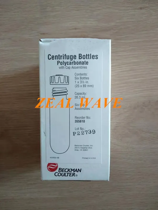 Аутентичная Лицензионная 355618 Beckman 26 3 мл ультрацентрифуговая трубка с крышкой 6
