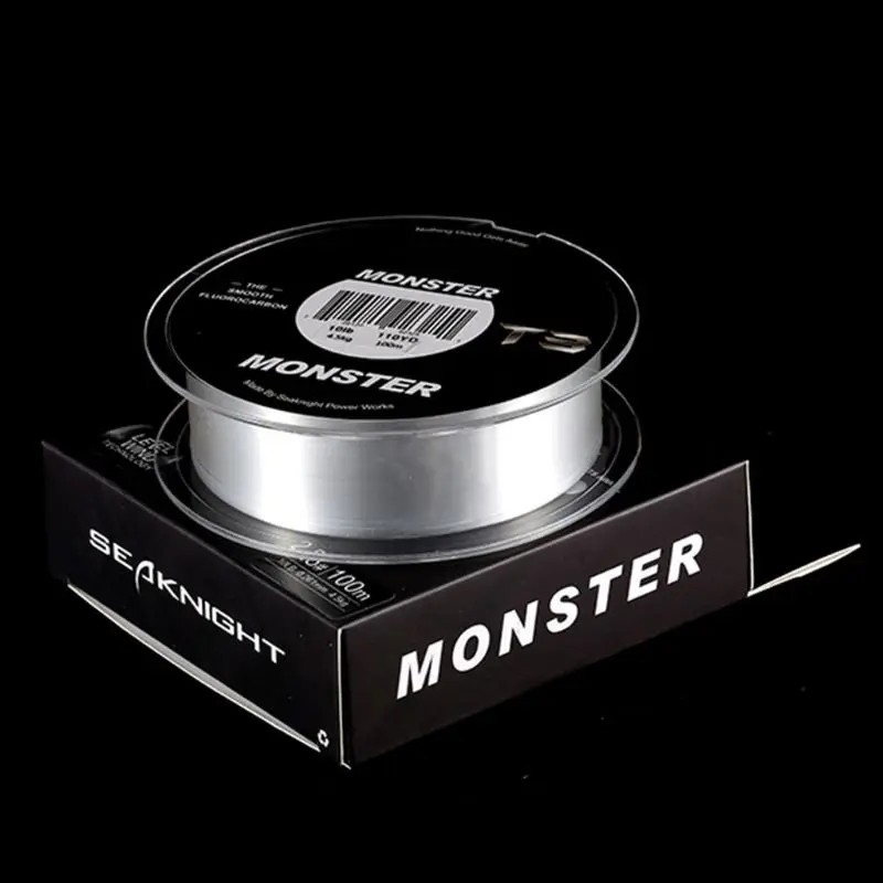 T3 Fluorocarbon Fishing Line 100m Main Lines Monofilament Smooth Triple Invisible Fishing Wire Y4UB