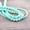 6 8 10 12 mm Frosted Blue River Amazonite matte beads natural stones Round loose beads for jewelry making bracelet necklace diy ► Photo 3/6