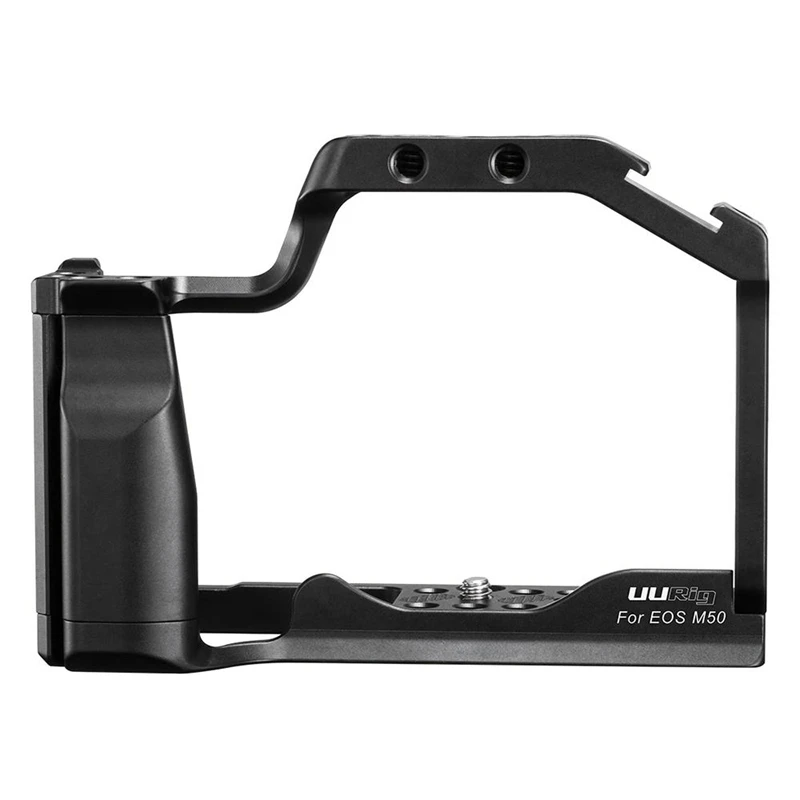 

FFYY-UURig DSLR Camera Cage for Canon EOS M50 M5 Arca Quick Release Cage with Hot Shoe Arri Hole for Video Vlogging