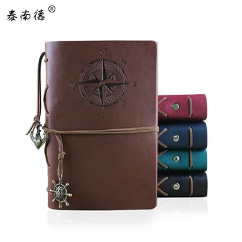 

Korean stationery retro imitation leaflet notebook travel notebook pirate ship diary office and school supplies notebooks