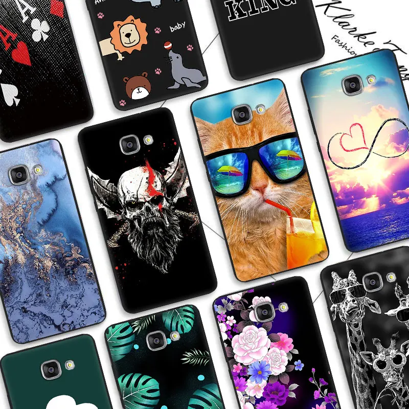 Для Coque Samsung Galaxy A5 2016 2017 мягкие ТПУ чехлы для телефонов A8/A8 + 2018 Capa A510 A710 Силиконовая