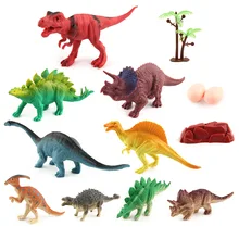 Место происхождения поставки Товары динозавр Era 9 штук Гараж Комплект сцена статичная игрушка набор динозавра в натуральную величину