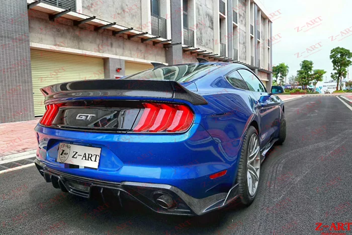 Z-ART для Ford Mustang задний спойлер из углеродного волокна заднее крыло из углеродного волокна для Mustang