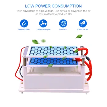 

220V 10g Portable Ceramic Ozone Generator Double Integrated Long Life Ceramic Plate Fresh Air Cleaner Ozonizer Air Purifier