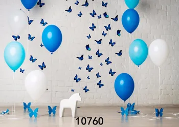

SHENGYONGBAO Vinyl Backdrops for Photography Happy Birthday Color balloon theme Photo Studio Background 10760