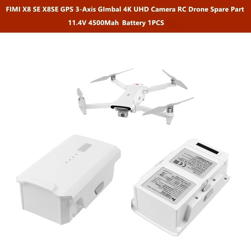 Original Battery for FIMI X8 SE Drone Intelligent Flight Batteries Up To 35 Mins  4500mAh Baterias Recargables