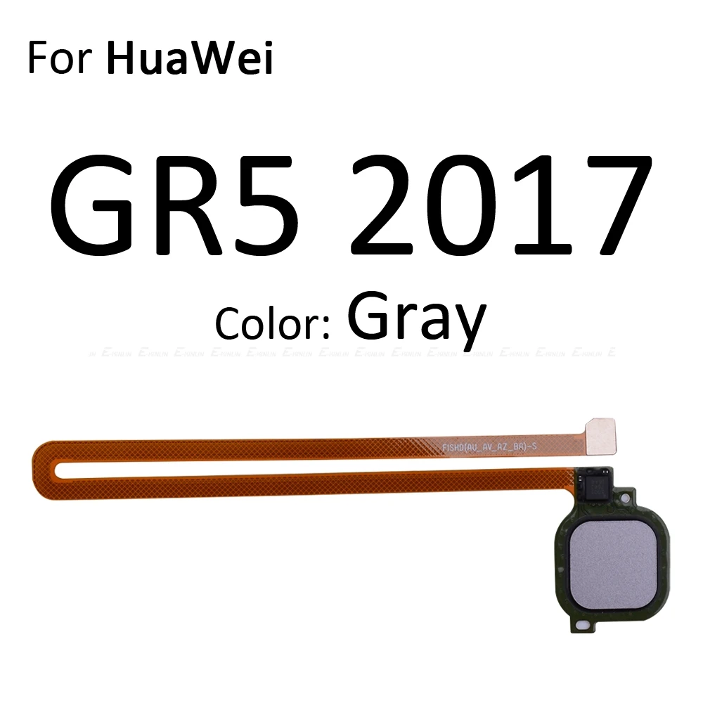 Задняя Кнопка возврата домой ключ сканер отпечатков пальцев разъем гибкий кабель Touch ID для Huawei Honor 6C 6A 6X 5C Pro GR5