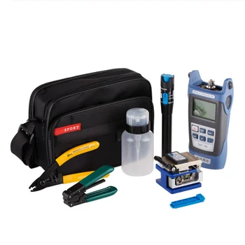 

Factory Cheap FTTH Fiber Optic Tester Tool Kit FC-6S Fiber Cleaver Optical Power Meter 5KM VFL Fiber Optic Termination Kit