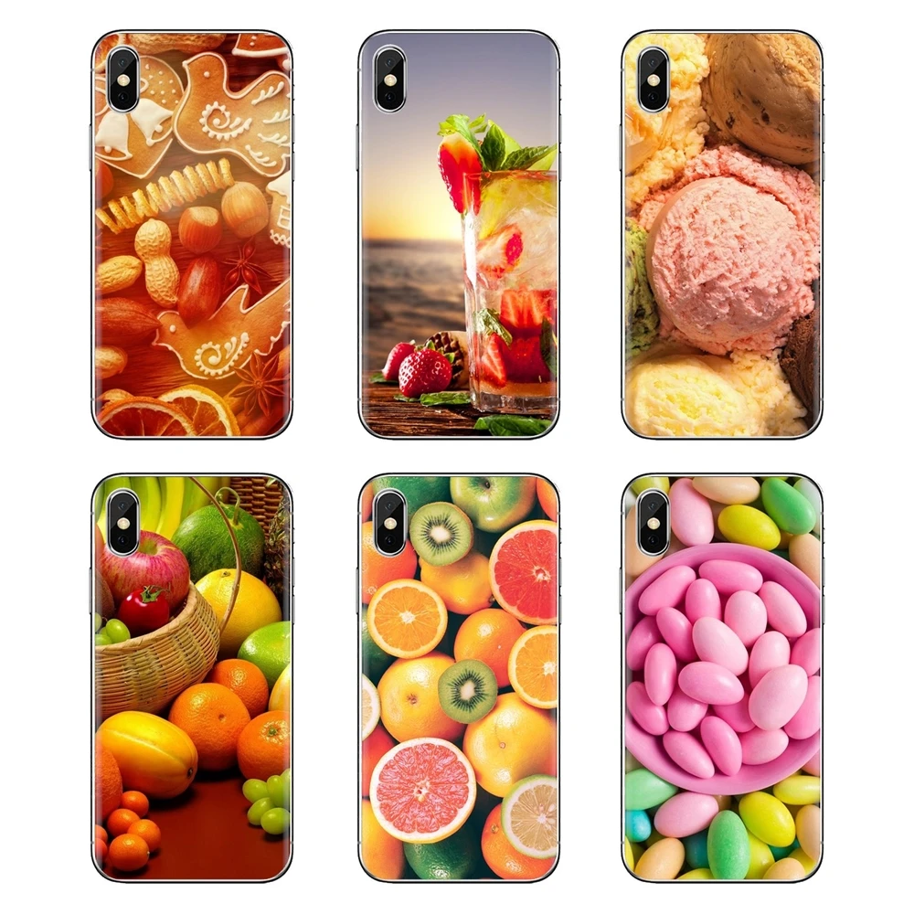 Обои для еды и напитков iPod Touch Apple iPhone 4 4s 5 5S SE 5C 6 6S 7 8 X XR XS Plus MAX прозрачные мягкие