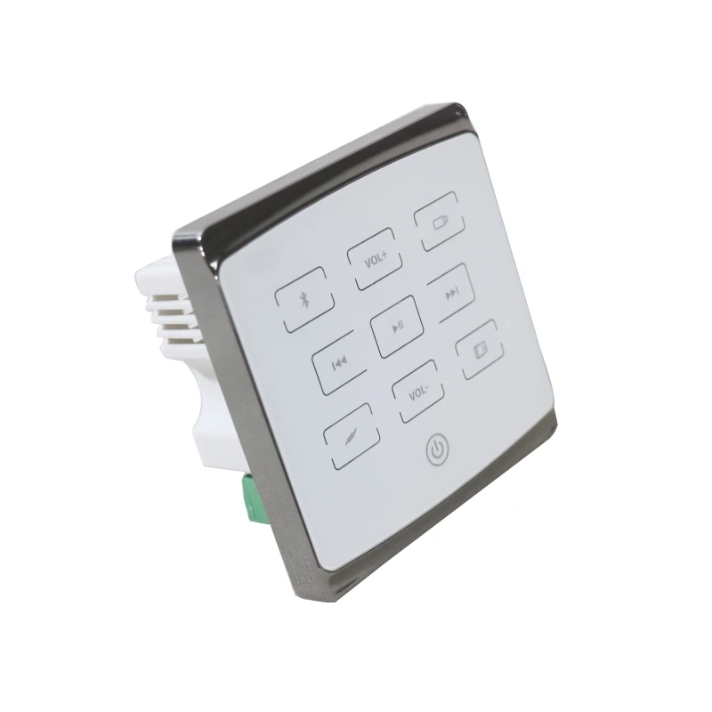 25 Вт 2 канала Bluetooth/USB/SD pa домашняя аудио фоновая музыкальная система настенный усилитель с 2 шт. 3 ''Потолочные динамики - Цвет: White