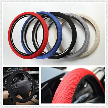 

38cm Car Steering wheel Cover Anti-Slip Breathable Auto for Lexus LF-FC LF-C2 GX LF-NX ES350 LFA LF-LC LF-CC IS LX GS LF-SA RX