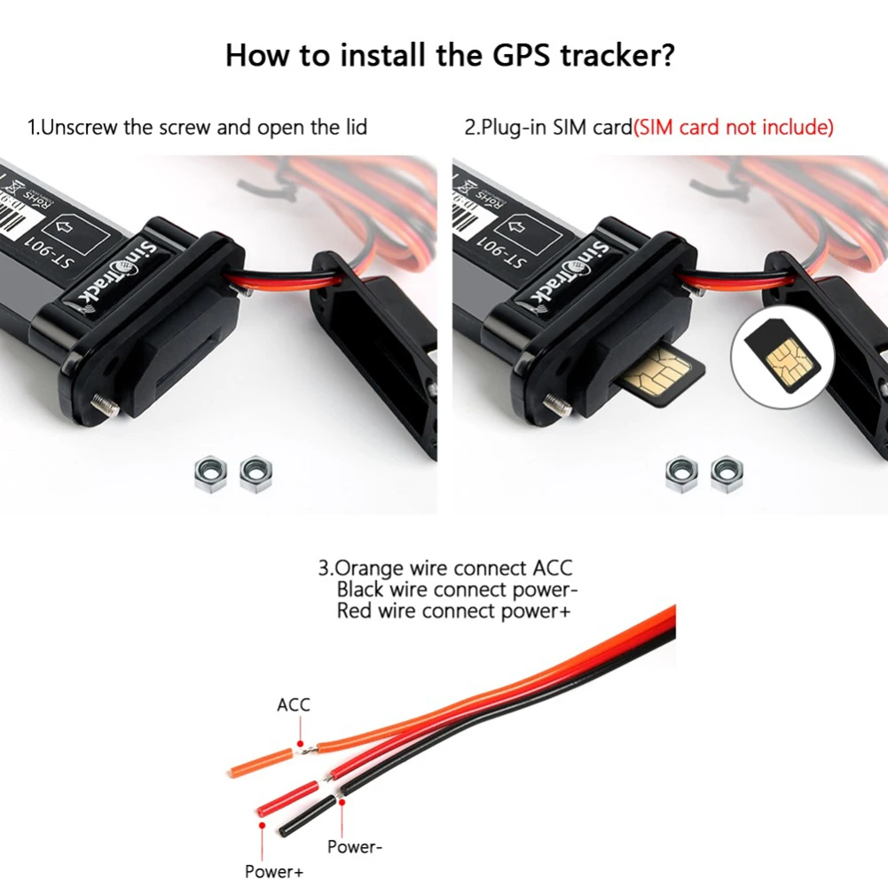  Auto Motorrad Fahrzeug Anti-diebstahl Wasserdicht GSM GPS Locator Tracking Gerät Automobil наклейки