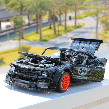 

2020 new RC Ford Mustang Hoonicorn RTR V2 Technic Super Racing Car led light 20102 MOC-22970 building block bricks toys gifts