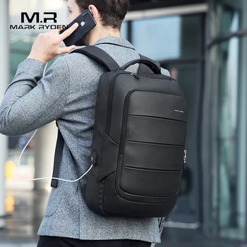 

Mark Ryden Man Backpack Fit 15.6 inch Laptop Leisure Multifunctional USB Charging Waterproof Travel Male Anti-thief Mochila